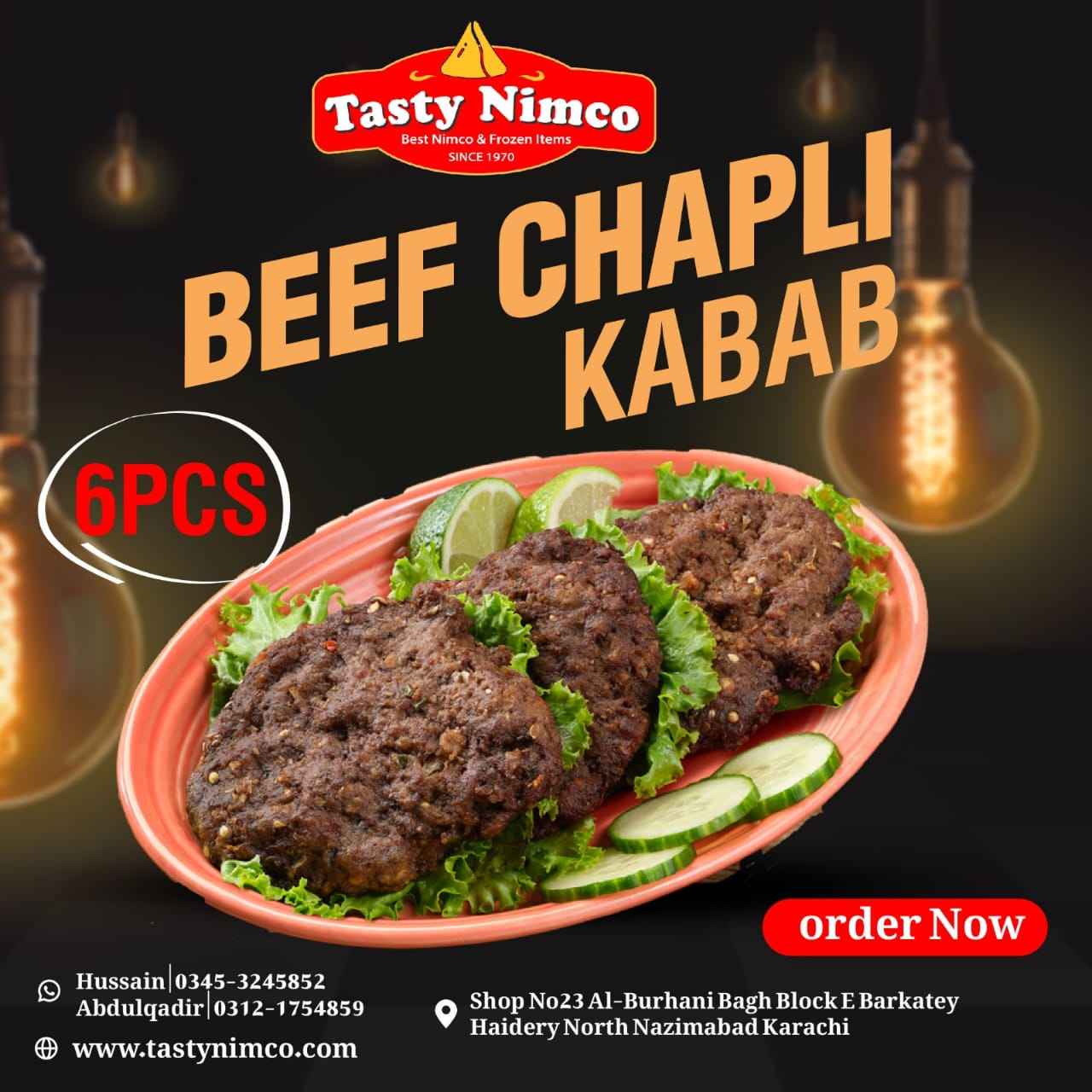 beef chapli kebab in karachi