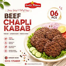 Beef Chapli Kebab (06 Pcs)