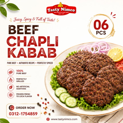 Beef Chapli Kebab (06 Pcs)