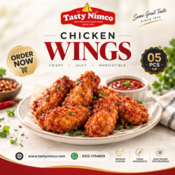 Juicy Chicken Wings (05 Pcs)