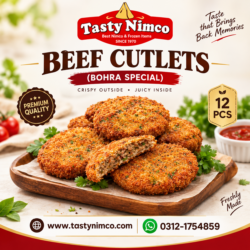 Beef Cutlets Bohra's Special (12 Pcs)