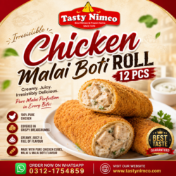 Chicken Malai Boti Roll PCS (Per Box 12)
