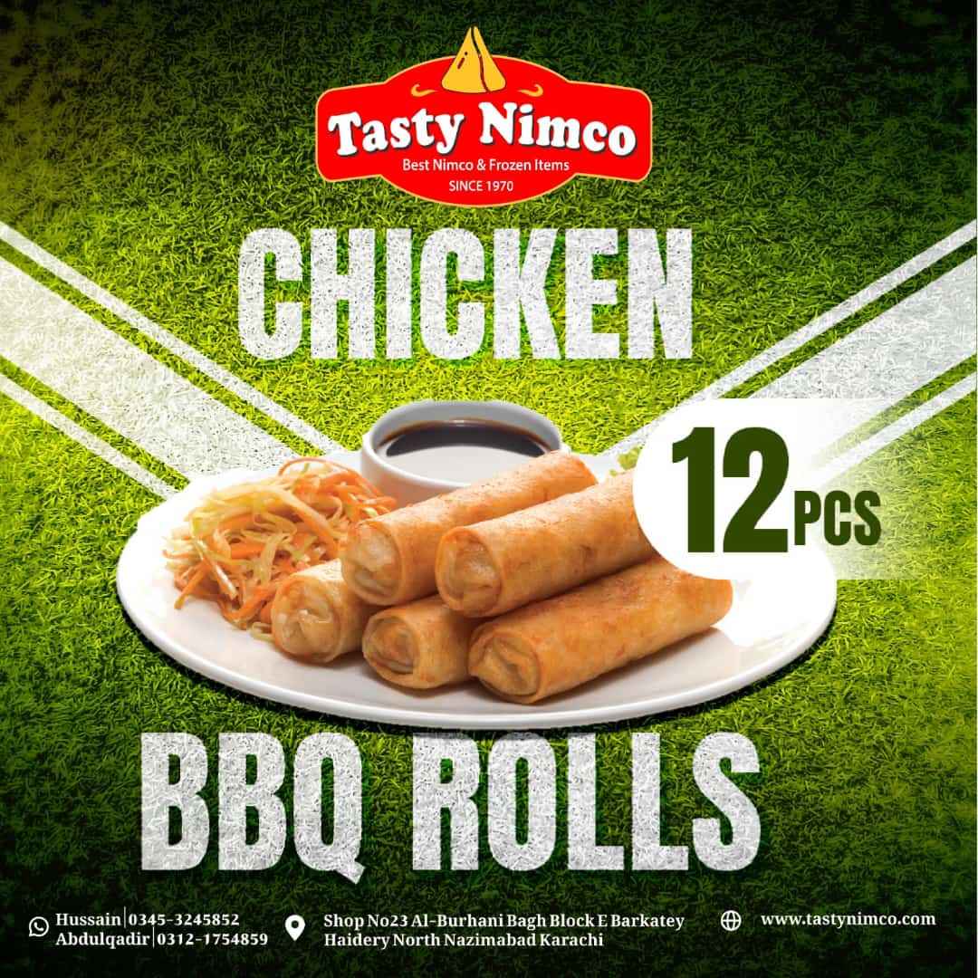 chicken bbq rolls