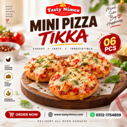 Tikka Mini Pizza (06 Pcs)