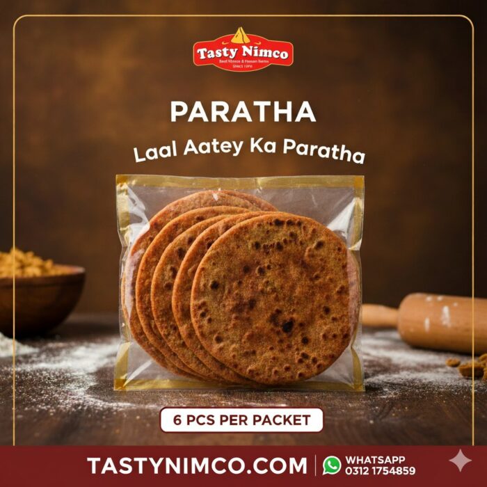 Red Paratha (Laal Aatey Wala Paratha) 6 Pcs per Packet - Image 2