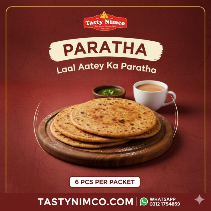 Red Paratha (Laal Aatey Wala Paratha) 6 Pcs per Packet - Image 1