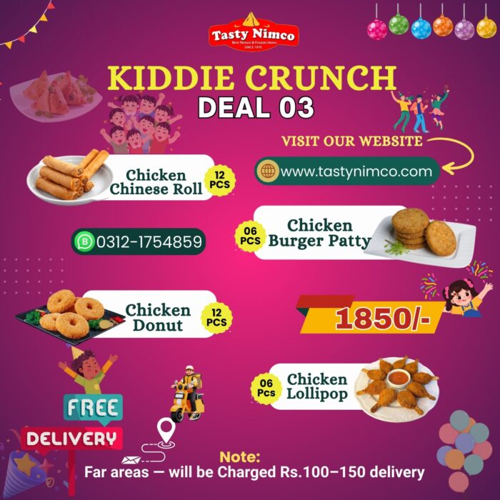 Kiddie Crunch Deal 03 – Kids Party Chicken Snack Combo | Free Delivery | Tasty Nimco - Image 1