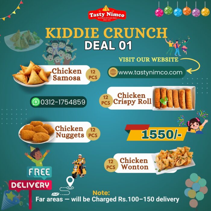 Kiddie Crunch Deal 01 – Kids Chicken Snack Combo in Karachi | Tasty Nimco - Image 1