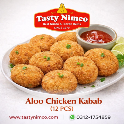 Tasty Nimco Aloo Chicken Kabab – 12 PCS | Fresh & Delicious Snacks