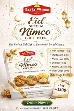 Best Nimco Gift Box in Karachi – Eid Special 1.35kg | Tasty Nimco
