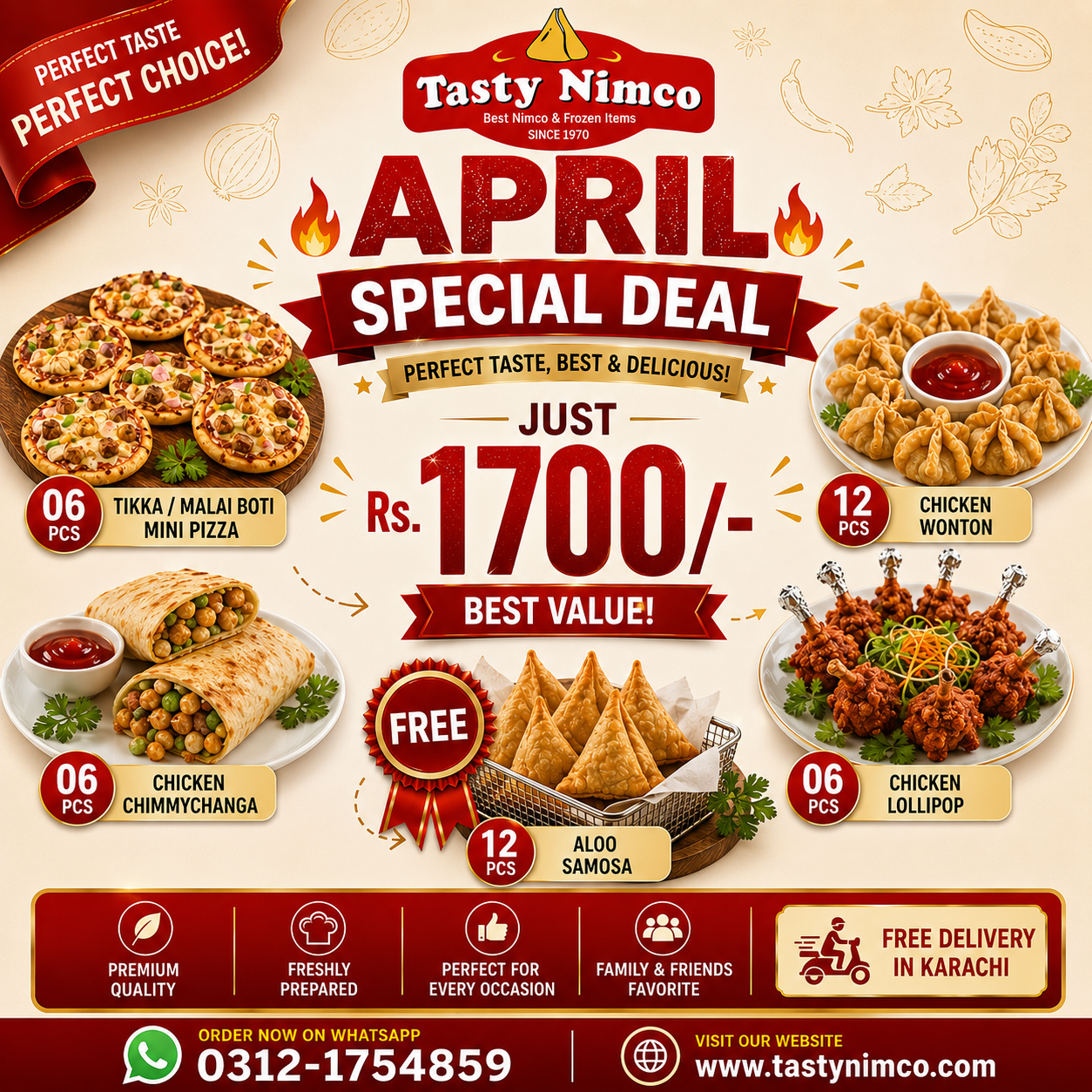 2026/03/719397.png April Special Deal – Family Snack Box (Free 12 Aloo Samosa) – Rs.1700 - Image 1