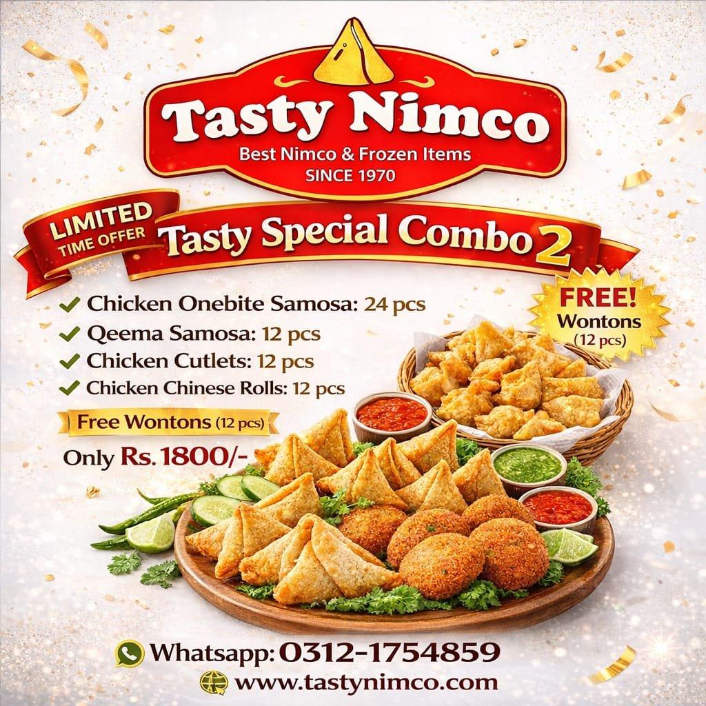 2026/04/1004397625.jpg Tasty Special Combo 2 β Family Frozen Snack Deal (72 Pcs + FREE Wontons) - Image 1