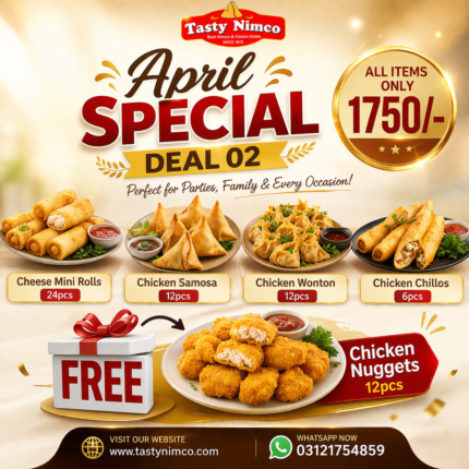April Special Deal 02 – (Free 12Pcs Chicken Nuggets) – Rs.1750