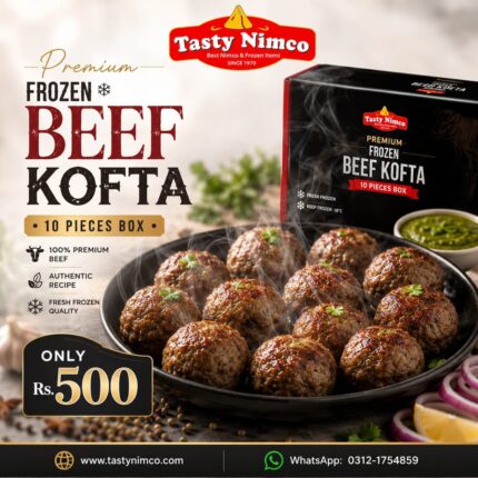 Tasty Nimco Premium Frozen Beef Kofta (10 Pieces Box)