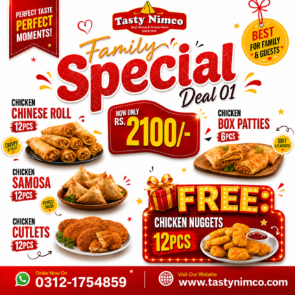 Family Special Deal 01 Karachi | Frozen Snacks Combo – Tasty Nimco